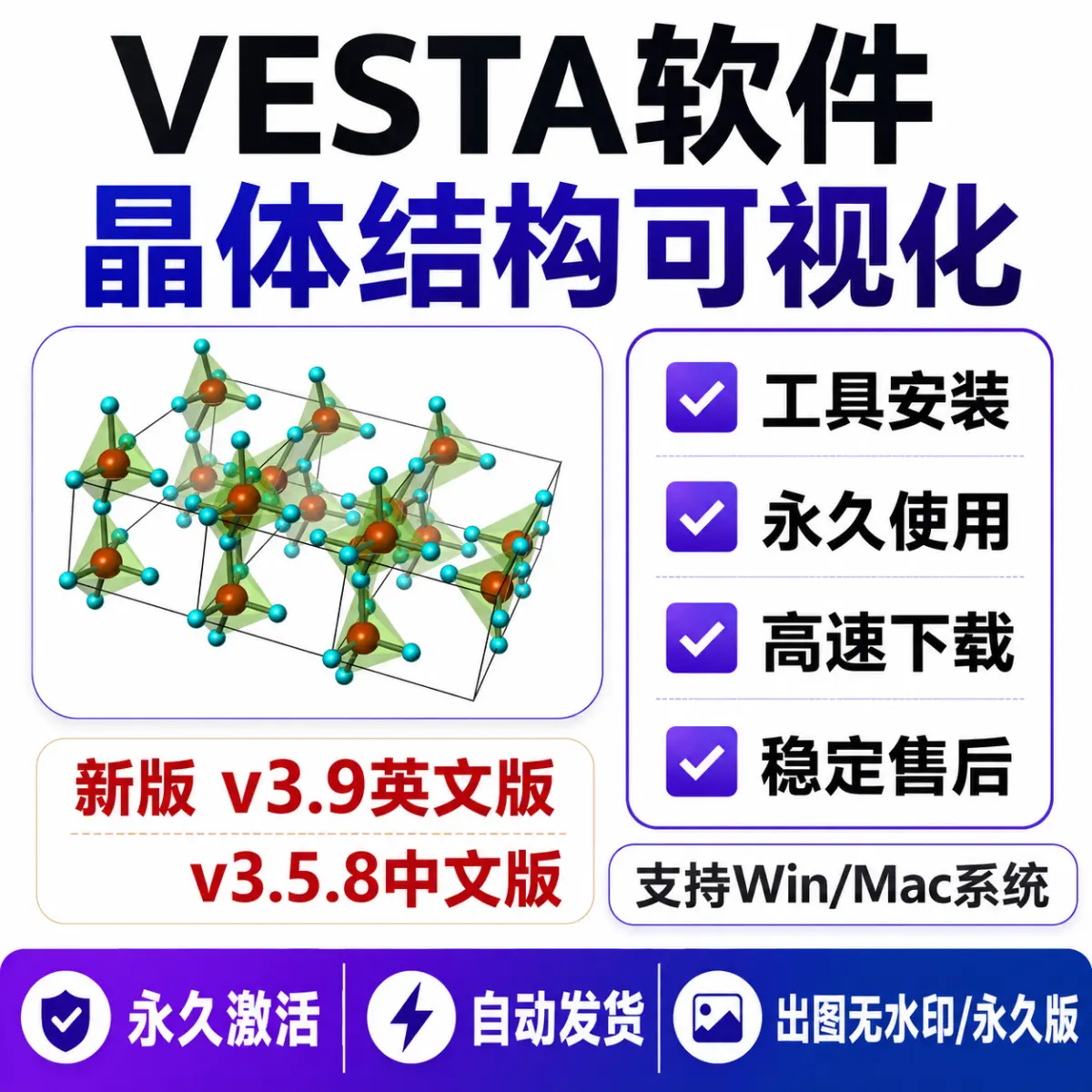VESTA 晶体结构可视化